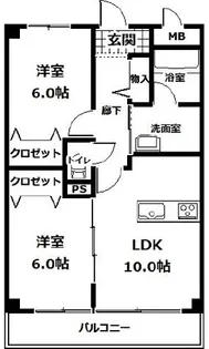 エートピアY・M・A【1階】の間取り