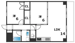 ロイヤルメゾンアドニス【5階】の間取り