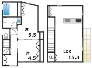 兵庫県神戸市須磨区須磨寺町2丁目【一戸建】の間取り