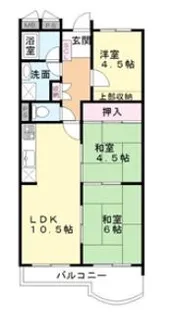 グリーン北塩屋【2階】の間取り