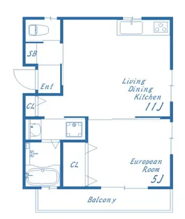 モンタージュ垂水【2階】の間取り