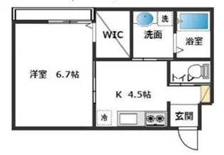 サンウィング妙法寺【1階】の間取り