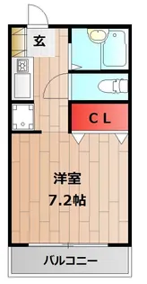 エントピアくるみ【206号室】の間取り