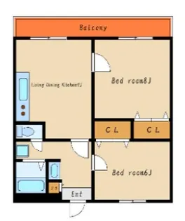 ヴィフォレストⅡ【2階】の間取り