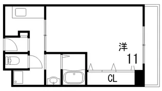 シャトル岩園【2階】の間取り