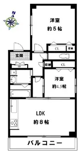 アバンセ六甲パート6【304号室】の間取り