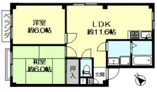 ハイツオーガスタ【2階】の間取り