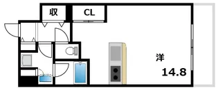 芦屋プレシャスコート【2階】の間取り