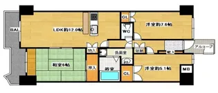 ネクステージ西神中央D棟【204号室】の間取り