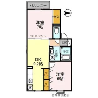 セジュール西明石【2階】の間取り