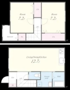 With東藤江【1階】の間取り