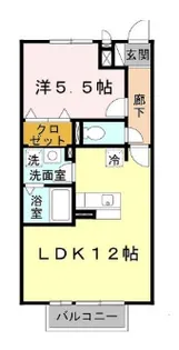 エスペランサ二見A棟【2階】の間取り