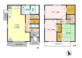 セジュール ル・サントルA棟の間取り