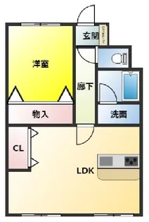 メゾンドローリエ【4階】の間取り