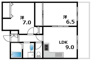 ビエント六甲3【3階】の間取り