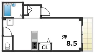フープ大町【3階】の間取り