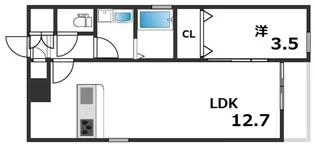 Bronte Aioi【3階】の間取り