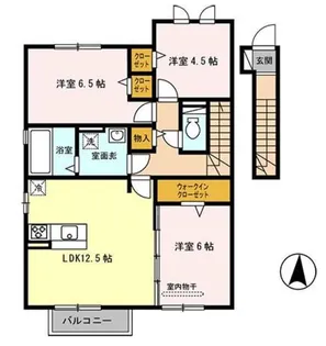 サニーハイツ【2階】の間取り