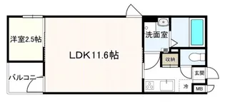 コティ樽屋町【2階】の間取り