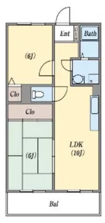 有瀬グランドハイツ【3階】の間取り