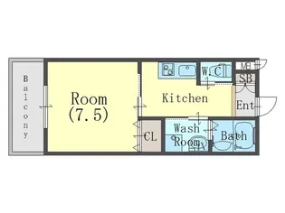 コーム須磨【202号室】の間取り
