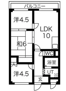 ステイツ明石大久保【4階】の間取り