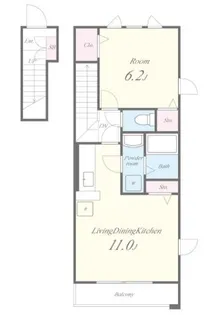 ケイズウエスト神戸【2階】の間取り