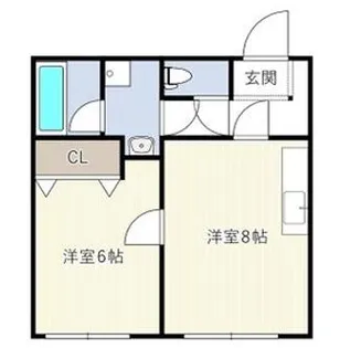 サニーパレス五色山【1階】の間取り