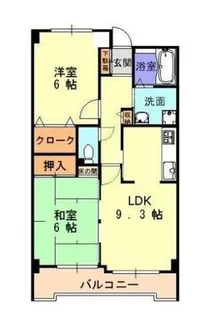 ヌーベル芦屋【5階】の間取り