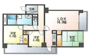 西神中央シティヒルズA棟【16階】の間取り