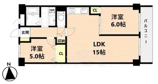 ルモン明石公園【4階】の間取り