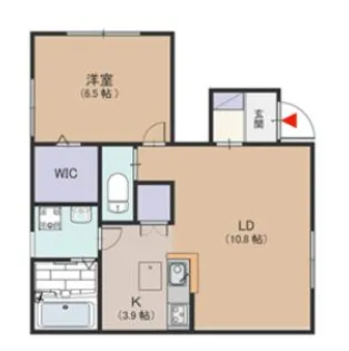 パールグラン【102号室】の間取り