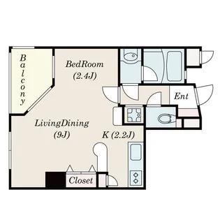 ワコーレヴィータ五色山【102号室】の間取り