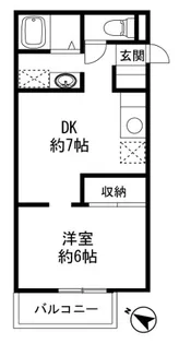 カルム須磨【203号室】の間取り