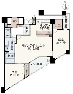 サーパス明石太寺【7階】の間取り
