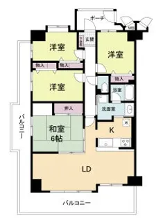 WELFAREAKASHI【6階】の間取り