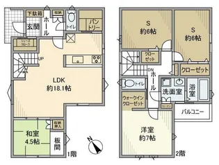 兵庫県明石市朝霧東町2丁目【一戸建】の間取り