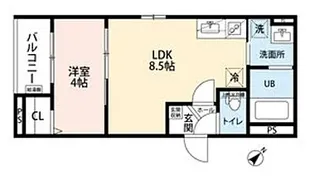CRASTINE魚住町【3階】の間取り