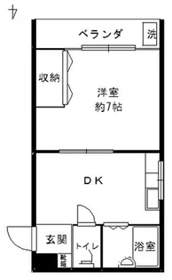 セルダンハイツ御影【1階】の間取り