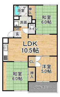 ブエナビスタ【3階】の間取り