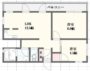 リバティーライフ枝吉【3階】の間取り