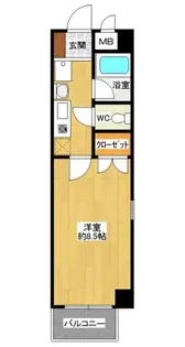 シーズ六甲道【205号室】の間取り
