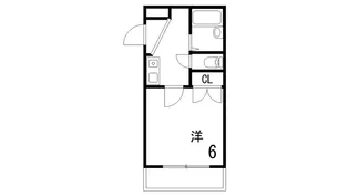 住吉スカイブルー【1階】の間取り