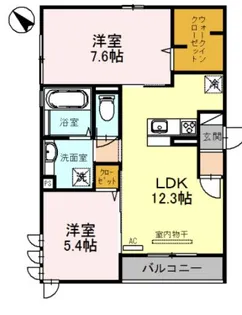 エル ビエントⅡ【3階】の間取り
