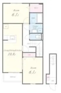 ユニヴェール【2階】の間取り
