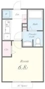 ル・シャンデパン【1階】の間取り