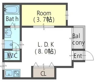 スペラーレ【1階】の間取り