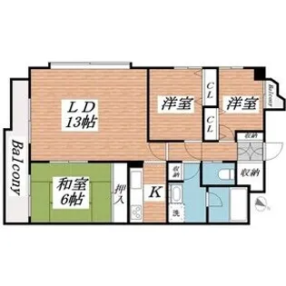 ベルトピア西明石Ⅲ【3階】の間取り