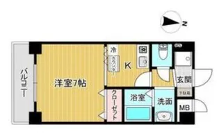ポコアポコ明石鍛治屋町五番館【4階】の間取り