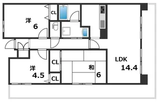 アプリーレ垂水【9階】の間取り